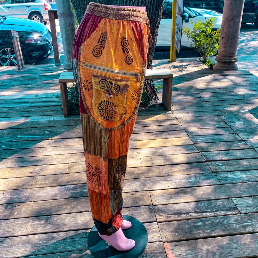 Beautiful boho harem patchwork pants - Picture 4 of 4
